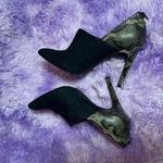 Cosmopolitan  High Heel Women’s Ankle Booties Pointed Snake Print Suede Pumps 11M Photo 1