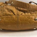 B Makowsky  Pebble Leather Shoulder Bag Gold Accents Photo 4