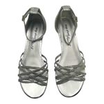 East Street Alive At 5 Tarrah Dress Sandal Silver Glitter US Women's 6.5 WW Photo 4