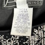 Alex Evenings Dress Womens 12 Black Silver Floral Gown Formal Party Wedding Photo 6