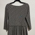 Lands' End  Womens Medium Olive green Paisley Print Knit Twist Front Midi Dress Photo 3