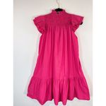 Love The Label Dress Pink Poppy Mini Smocked Flutter A Line Barbiecore Small Photo 9