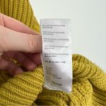 Free People  Emmy Mock Meck Sweater Long Sleeve Cropped Size XS Golden Yellow Photo 8