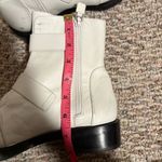 Stuart Weitzman Ryder Pearl Geo Buckle Booties White Silver- Size 37 (6.5) Photo 7