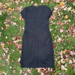 Peruvian Connection  Black V-Neck Short Sleeve Structured Ponte Midi‎ Dress M Photo 5