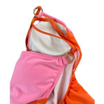 Kate Spade Kate Spade Plunging V-Neck One Piece Swimsuit Pink Orange Small Photo 5