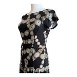 Ralph Lauren Lauren Trompe L’Oeil Concho Belt Print Dress Medium Western Boho Photo 4