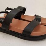 Bamboo  Black Strap Platform Sandals 7.5 Photo 0