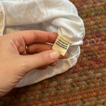 Sim & Sam  BASIC WHITE BUTTON UP TIE FRONT COLLARED BLOUSE Photo 4