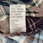 Free People  Penny Plaid Mini Shirtdress Embellished Red Blue Beaded size Medium Photo 12