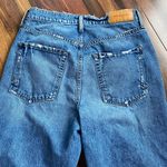 Cotton Citizen  Kate Jean Dark Wash Le Doux Button Fly Straight Jeans Photo 2