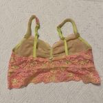 Victoria's Secret PINK Victoria’s Secret Yellow Pink Lace Bralette Women’s Sz M Medium Photo 5