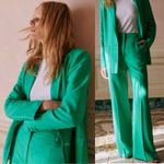 Sézane Sezane Romane Jacket in Kelly Green Size 12 Preppy french chic oversize blazer Photo 4