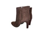 Anne Klein  iflex Caroline Womens Size 7 Brown Suede Ankle Tassel Zip Booties Photo 1