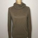 Loft Ann Taylor  Women Cowl Neck Brown Long Sleeve Sweater size S Office Neutral Photo 0