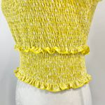 Lush Clothing New Lush Printed Puff Sleeve Smocked Crop Top  Photo 8