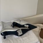 Abound NWT  Erinn Metallic Silver Pointed Toe Jitten Heel Ankle Sock Booties 7.5 Photo 4