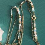 Women’s Boho Double Strand Mixed Bead Fringe Tassel Gold Tone Medallion Necklace Photo 5