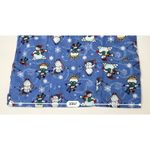 JIJ Scrubs Blue Snowman Snowflake Scrub Medical Top LARGE Wintertime Snow Photo 5