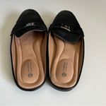 Giani Bernini Womens Pink Dejaa Round Toe Slip On Leather Mules in Black Photo 5