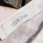 C&C California  striped tassel linen dress beach swim coverup Tan/White Small Photo 5