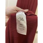 YoungLA Lover Girl Dress Womens Small Burgundy Ribbed Maxi Bodycon Red Photo 4