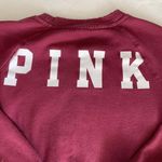 PINK - Victoria's Secret maroon pullover sweatshirt Photo 4