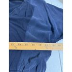 J.Crew  Hideaway Navy Mini Dress Silk & Cotton Panels V Neck Short Sleeve Est. M Photo 9