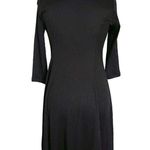 Signature By Robbie Bee Womens Dress Size PM Black Ruffle Corporate Girlboss Photo 3