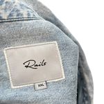 Rails Adele Shirt Dress Long Sleeve Light Acid Wash Denim Blue Size XXL Photo 11