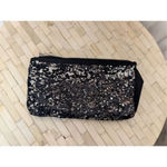 Victoria's Secret Victoria’s Secret Black Sequin Clutch Zip Pouch Wristlet Evening Bag Photo 1