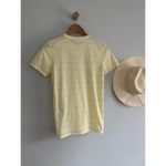 Everlane | Striped Organic Cotton Crew T-Shirt | Yellow & White | Sz M | NWT Photo 7