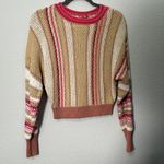 Free People Show Me Love Oversize Sweater In Neutral Combo Sweet Child Sz XS Photo 4
