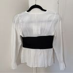 Kpop korean style Jennie black white blouse top Photo 1