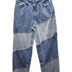 Wild Fable HIGH RISE Women's Blue and Gray Patchwork Relaxed Jeans Photo 0