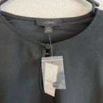 J.Crew NWT Black Blouse Top Keyhole Neck Long Balloon Sleeve Petite Career‎ XSP Size undefined Photo 2