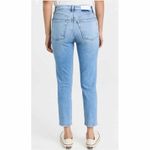 RE/DONE 90s High Rise Ankle Crop Jeans Bright Faded Blue Size 30 Photo 2