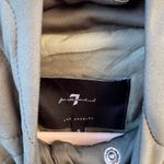 7 For All Mankind Green Quilted Button Front Cropped Coat Jacket Women’s Small Photo 4