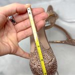 Gianvito Rossi Portofino Swarovski Crystal Rhinestone Sandal Heels Rose Gold 39 Photo 12