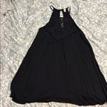 Black Halter Backless Sundress for Night Out Size L Photo 0