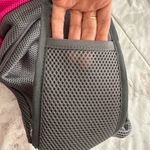 NWOT Gray and Pink mesh shoulder bag sling Crossbody Bag adjustable strap zipper Photo 4