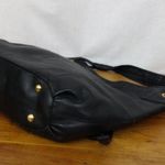 B Makowsky Black Leather Tote Style Shoulder Purse Photo 7