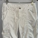 Fresh Produce Capri Pants Cropped Woman’s Size S Beige Ivory Drawstring READ Photo 2