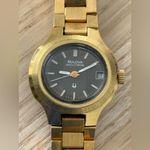 Bulova  Accutron Super Rare Ladies Vintage Watch Brown Oval Dial Gold Bracelet Photo 1