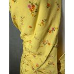 Rumored Sirena Yellow Floral Halter Midi Wrap Dress Windswept Small Photo 6