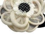 St. John  Vintage Large Silk Rhinestone Flower Brooch Photo 1