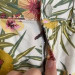 Banjara Floral Print Shorts High Waist Distressed Hem Casual Size 11/29 Summer White Photo 2