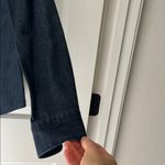 Talbots Women's Dark Denim Button Down Shirt Photo 4