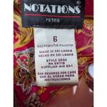 Notations Baroque Paisley Satin Blouse Gold Vintage Petite 6 Whimsigoth Retro Photo 7