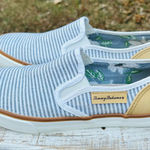 Tommy Bahama  Blue and White Striped Casual Slip-Ons Photo 0